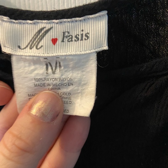 Black long sleeve top - Picture 2 of 2